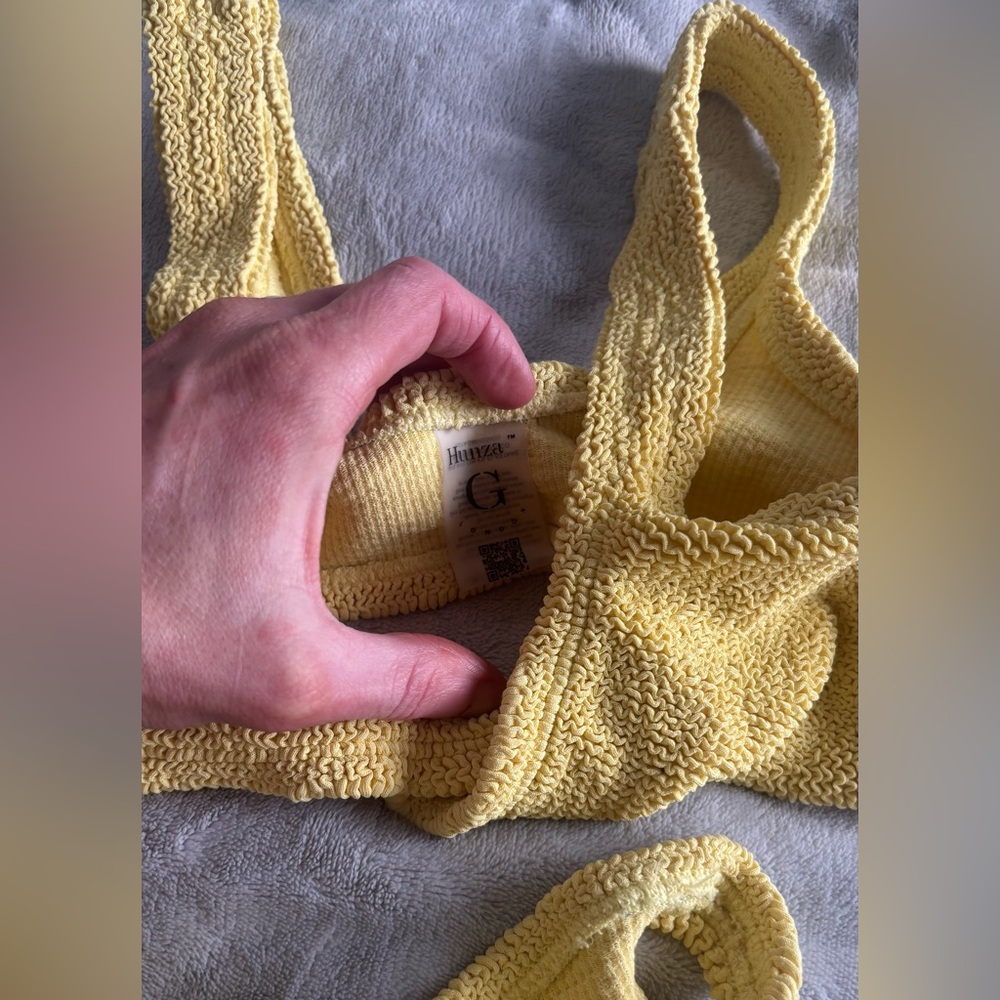 Hunza G Juno Bikini (OneSize) Yellow, Excellent Condition! - Picture 7 of 15